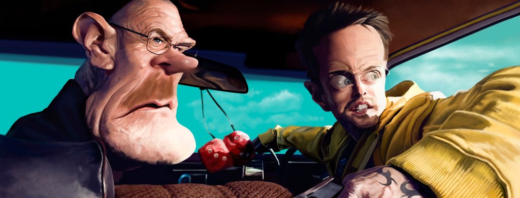 Caricatura Breaking Bad digital.