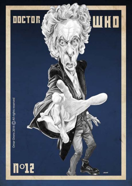 Peter Capaldi como el Doctor Who.