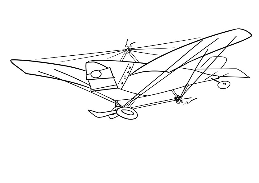 Dibujo estilo cartoon de una avión.