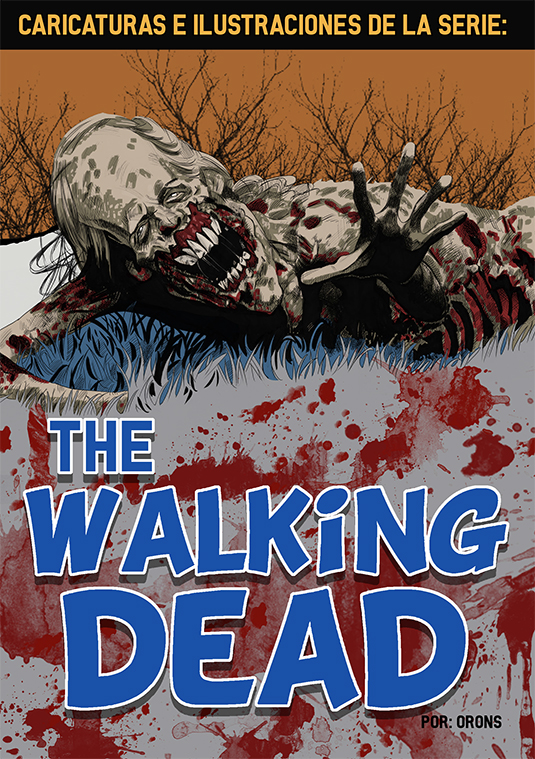 Caricatura de portada del art book basado en la serie de televisión The Walking Dead.