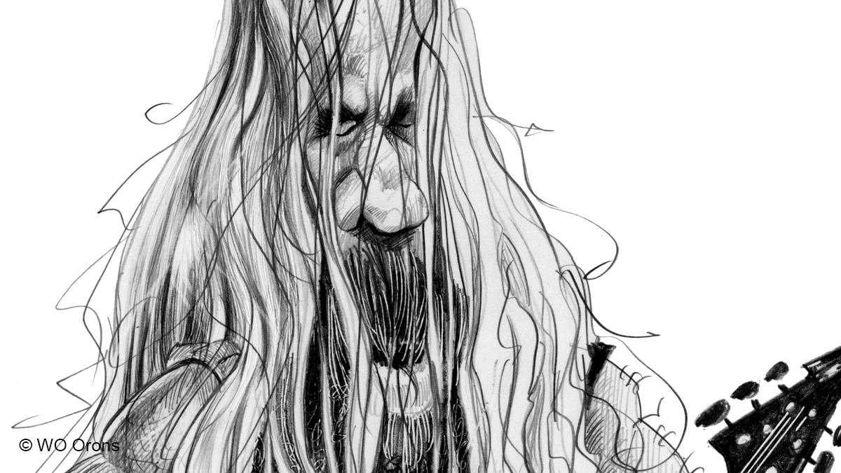 Caricatura de Zakk Wilde