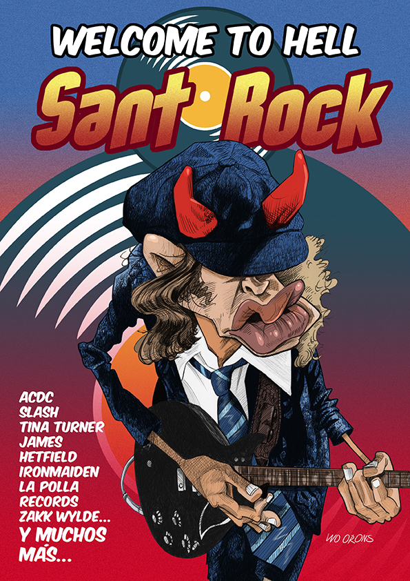 Portada de Sant Rock, nuevo Sketch Book para Fans
