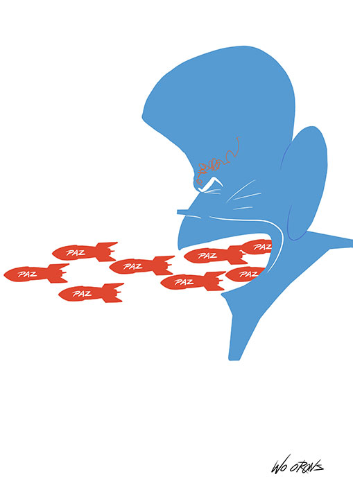 No a la guerra, not to the war