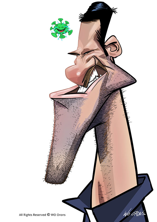 Caricatura de Novak Djokovic