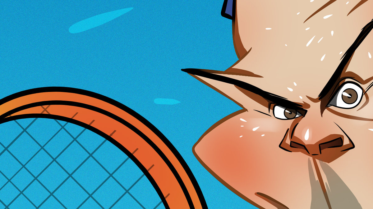 Caricatura de Rafael Nadal