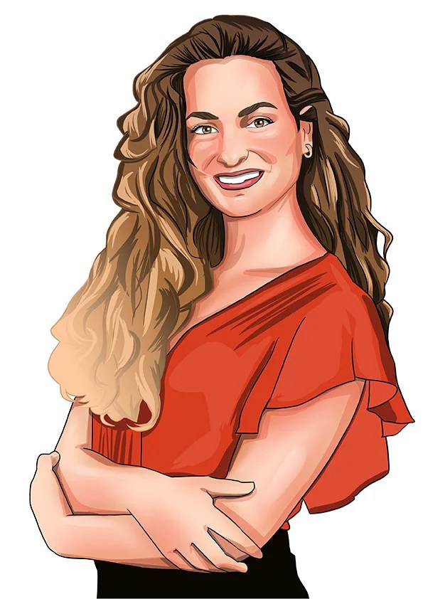 "retrato digital personalizado ilustrado desde fotografía"