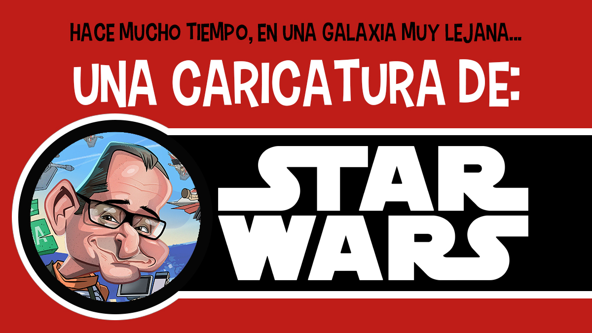 Una caricatura con Star Wars.