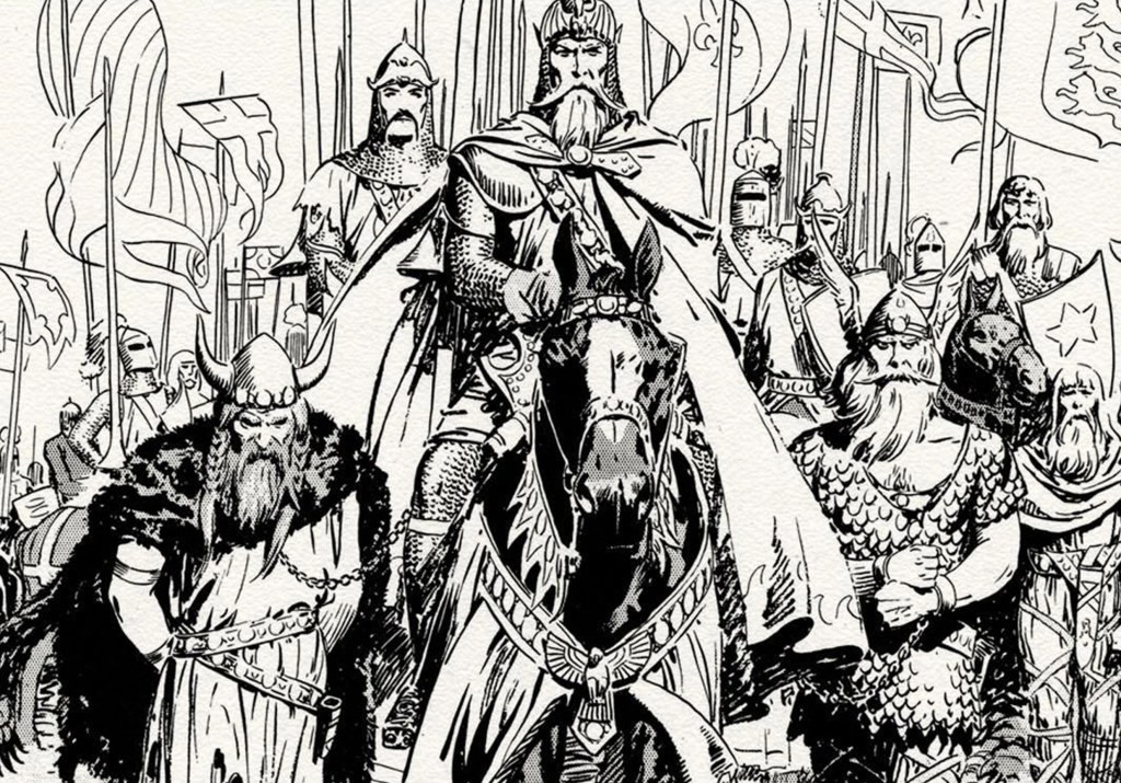 Ilustración de Harold Foster.