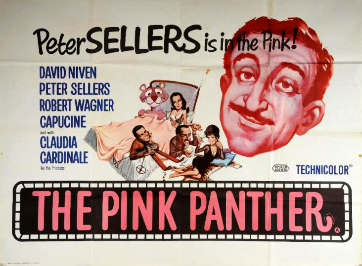 Poster original de la película La pantera Rosa.