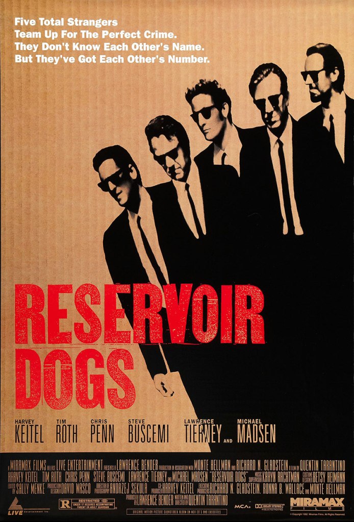 Poster de la película Reservoir Dogs.