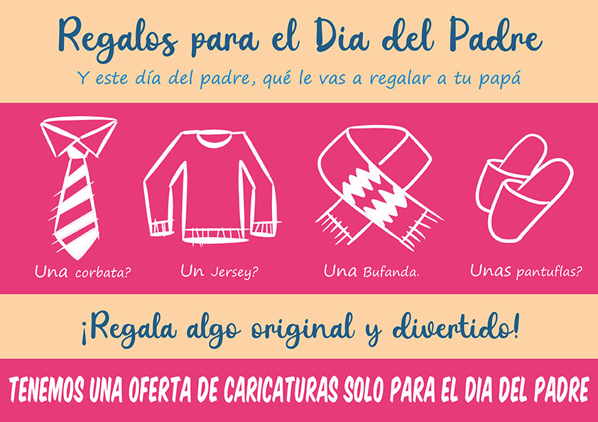 Cartel oferta Día del padre