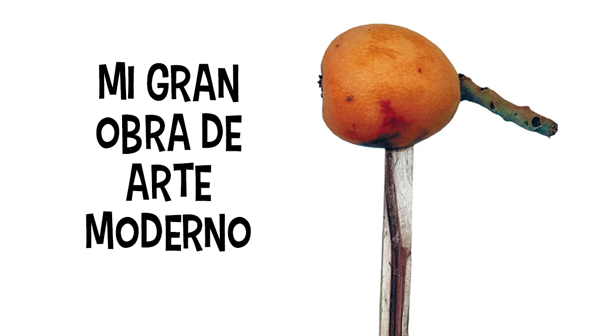 Mespilus Germanica pricked on a stick: mi OBRA DE ARTE MODERNO