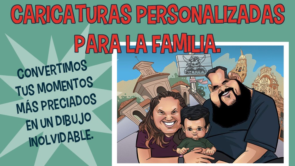 Caricaturas familiares personalizadas