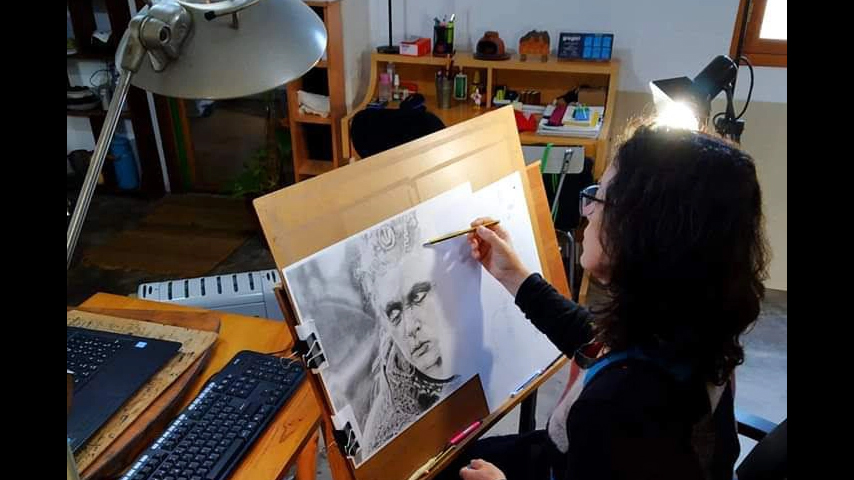 Retratos personalizados de Celeste de paula