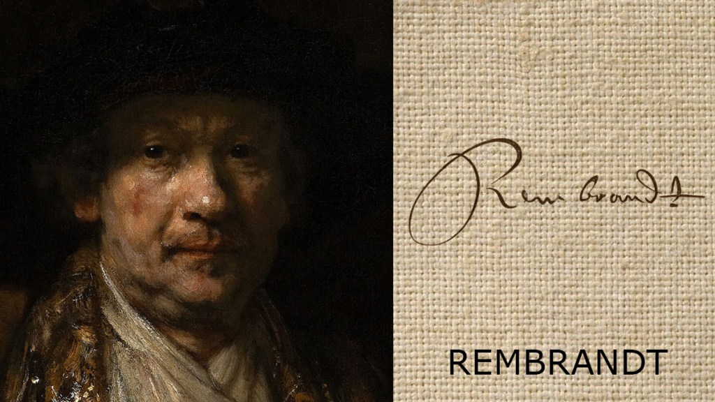 Autorretrato de Rembrandt