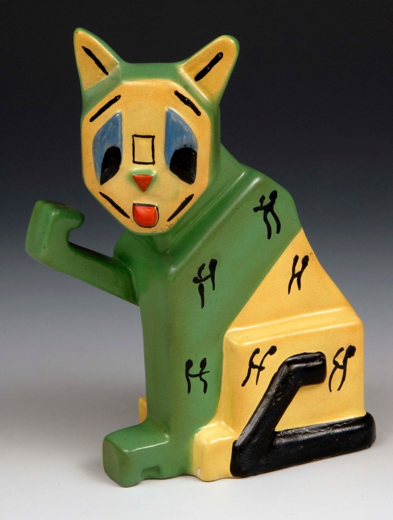 Escultura de un gato, hecha por Louis Waine