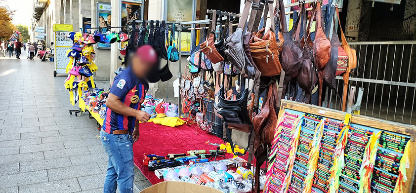 Puesto de venta callejero