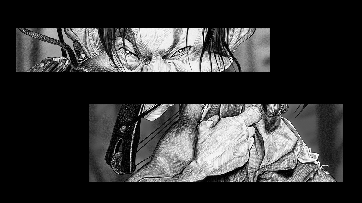 Caricaturas de famosos. Norman Reedus en «The Walking Dead»