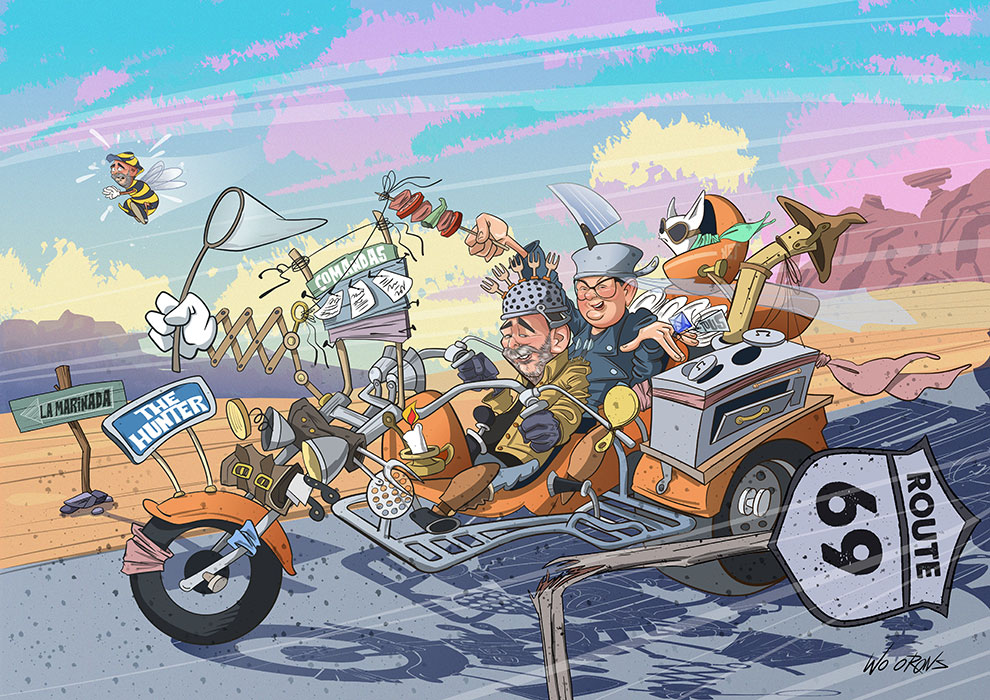 Caricatura personalizada hecha a partir de una foto.