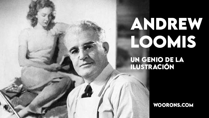 Fotografía del ilustrador Andew Loomis para una nota del blog de woorons.com