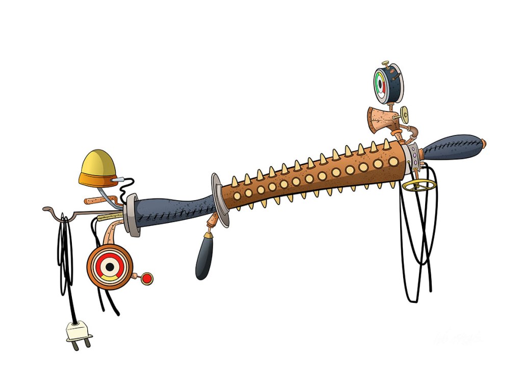 "Caricatura de un palo de amasar para un cliente de caricaturas personalizadas"