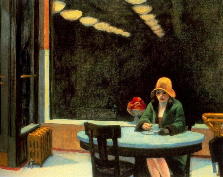 "Automat (1927) Pintura de Edward Hopper"
