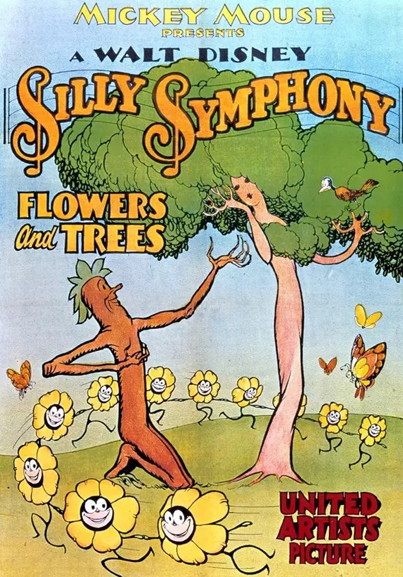 "Cartel de Flowers and Trees de Walt Disney"