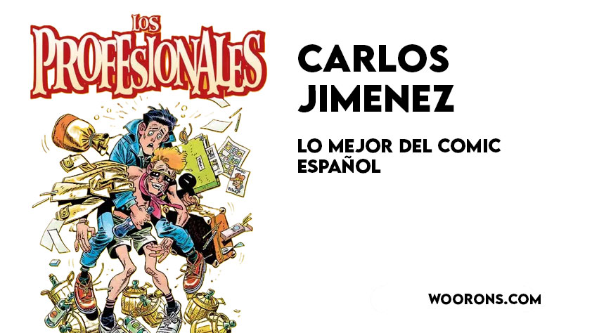 "Portada de Los Profesionales, comic de Carlos Jimenez"