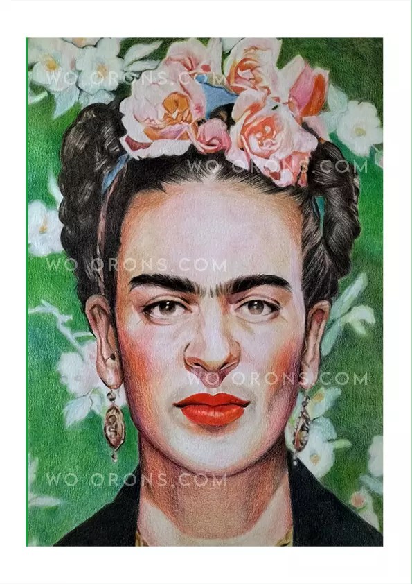 "Dibujo de Frida Kahlo"