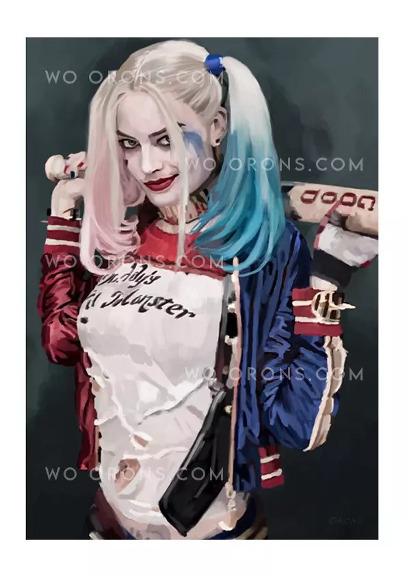 "Harley Quinn ilustración"