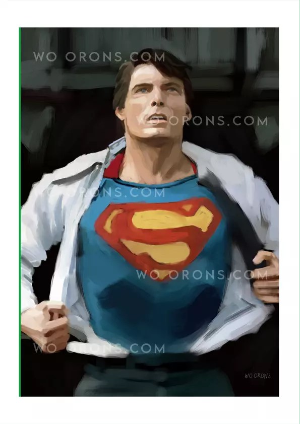 "Ilustración de Superman"