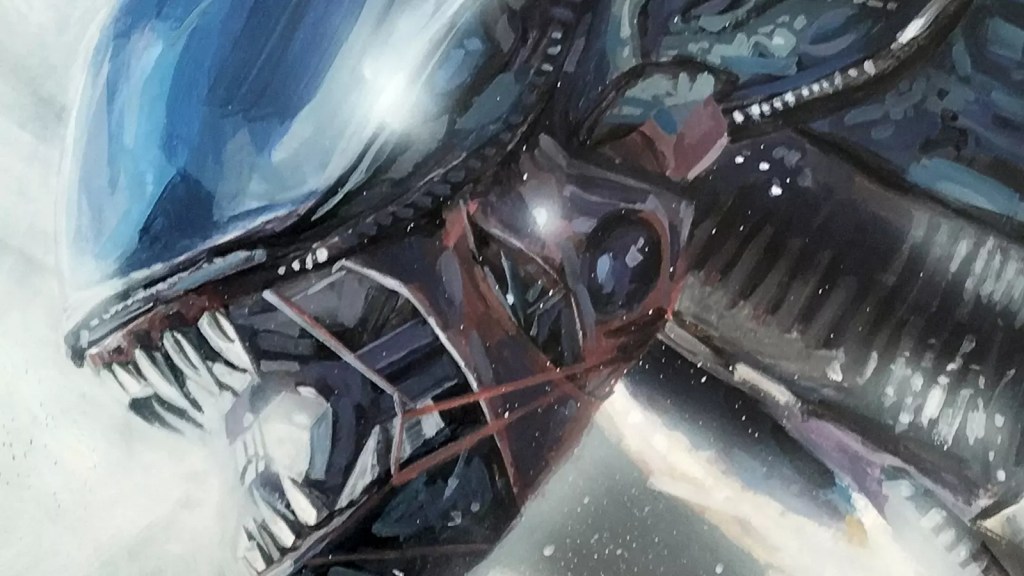 "Pintura del personaje Alien"