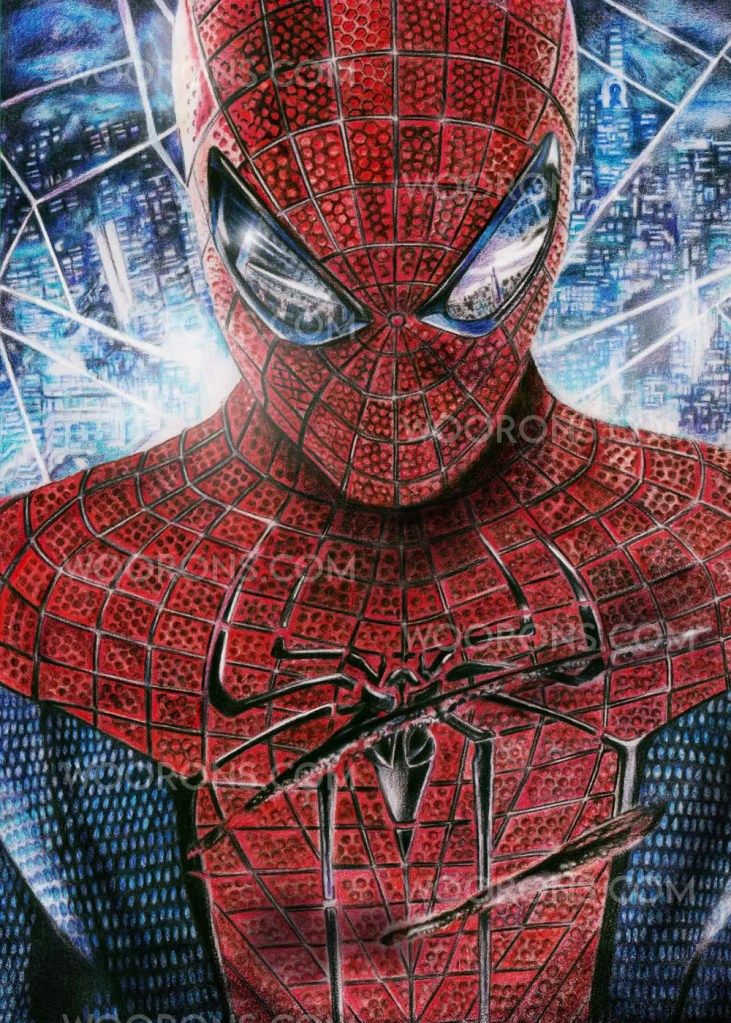 "Dibujo a lápiz de Spiderman"