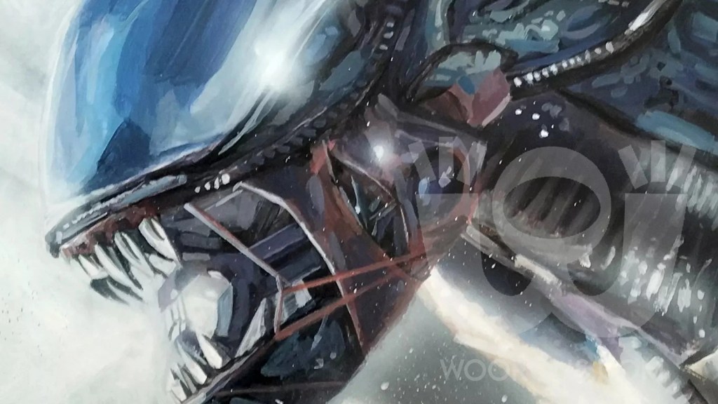 "Pintura del personaje Alien"