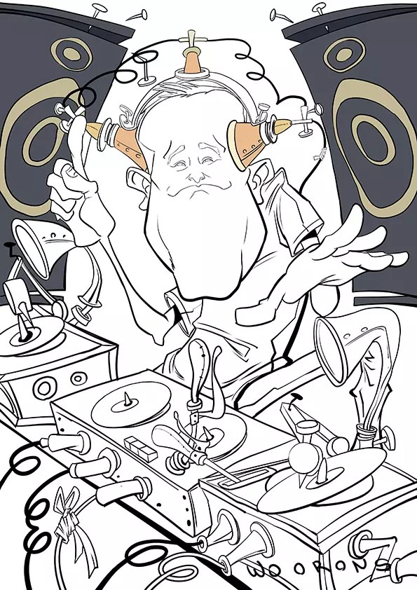 "Pintando una caricatura personalizada"